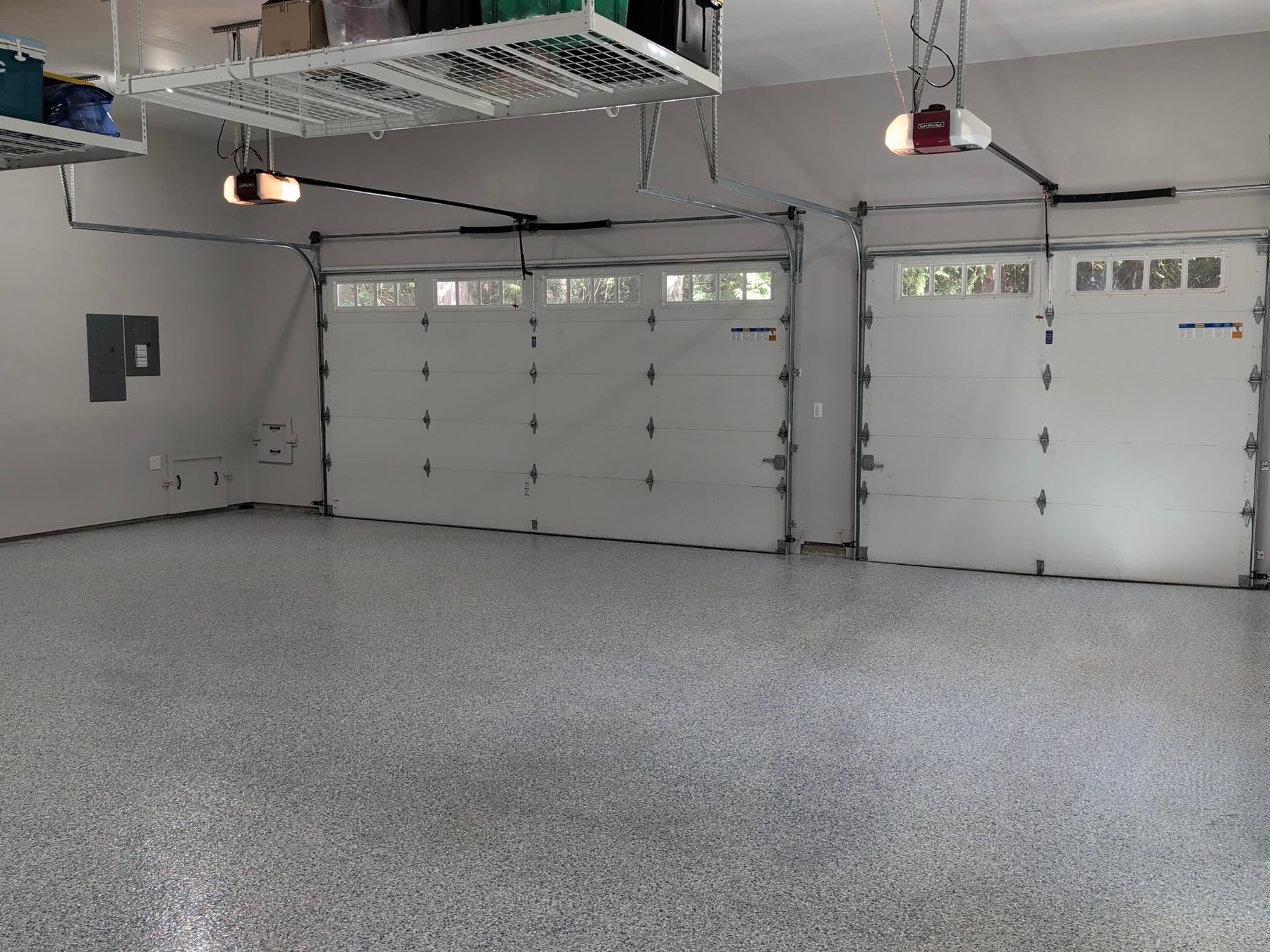 Finished Ridgetop epoxy garage floor